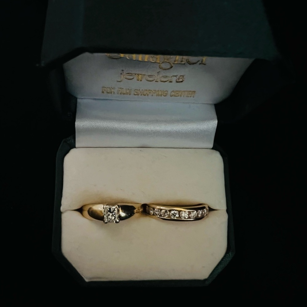Engagement & wedding band. Will sell as a set or separate.